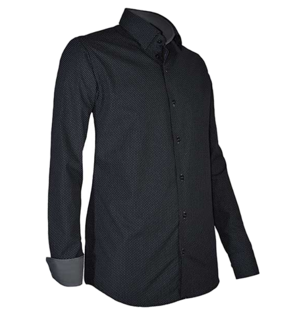 Heren Overhemd Giovanni Capraro 939-19  – Zwart