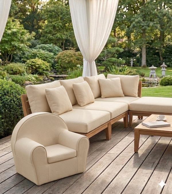 Peuterstoel in Cartenza sunproof Out-door stoffen