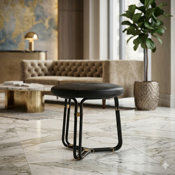 Stellar Works Chillax-kruk 45x45x42cm. Designstuk dat ambacht en moderne esthetiek perfect combineert.   Perfect om te bemachtigen als unieke set of als losse design-eyecatcher voor woonkamer of hotel lobby!