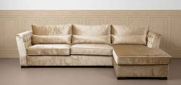 Chair lounge Breedte: 170 Lengte: 300 Kleur: Champagne. Eric Kuster style