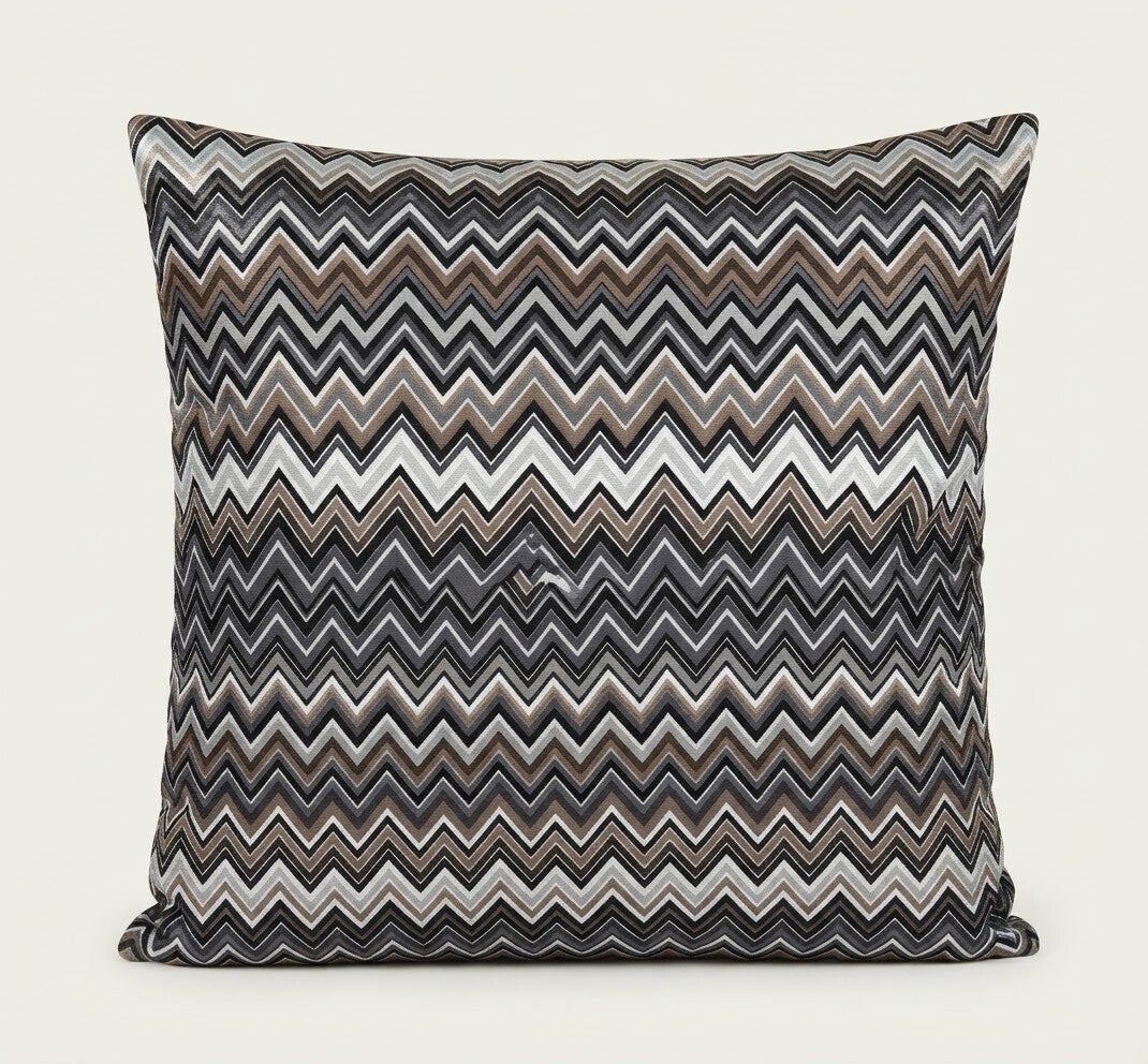 Luxe Velours Sierkussen Zigzag – 45x45 cm
