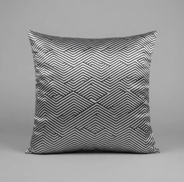Luxe Geometrisch Sierkussen Zilver – 45x45 cm