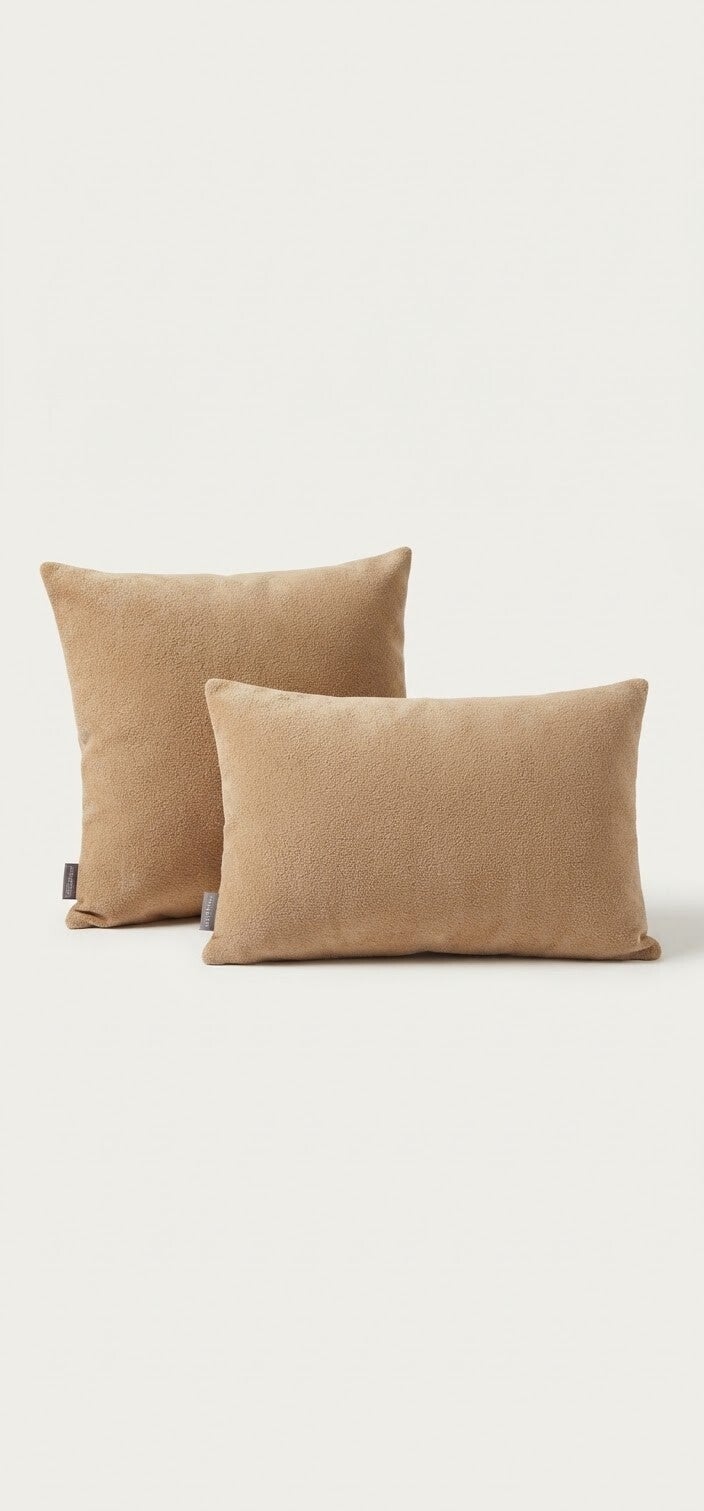 Luxe Suède Sierkussen Bruin – 45x45cm -55x35cm