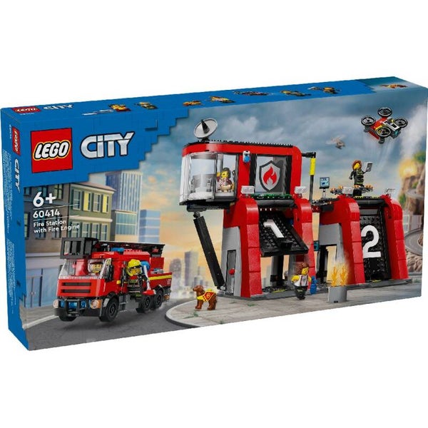 Lego 60414 City Fire Brandweerkazerne En Auto