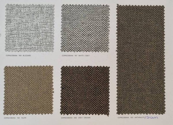 Copacobana sunproof out-door stof voor uw loungekussens. Prijs is per strekkende meter. De stof is ca. 150cm breed.