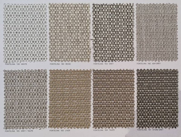 Fontelina sunproof out-door stof voor uw loungekussens. Prijs is per strekkende meter. De stof is ca. 150cm breed.