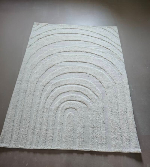 Tapijt 160x230cm en 200x300cm creme japandi stijl