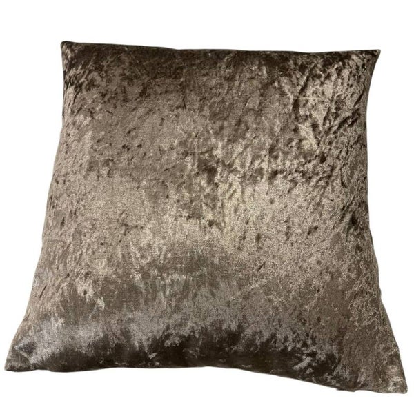 Luxe Fluweel Sierkussen Taupe – 45x45 cm & 40x60 cm (er-vip (2)