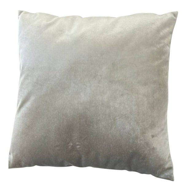 Luxe Velours Sierkussen Zilvergrijs – 50x50 cm