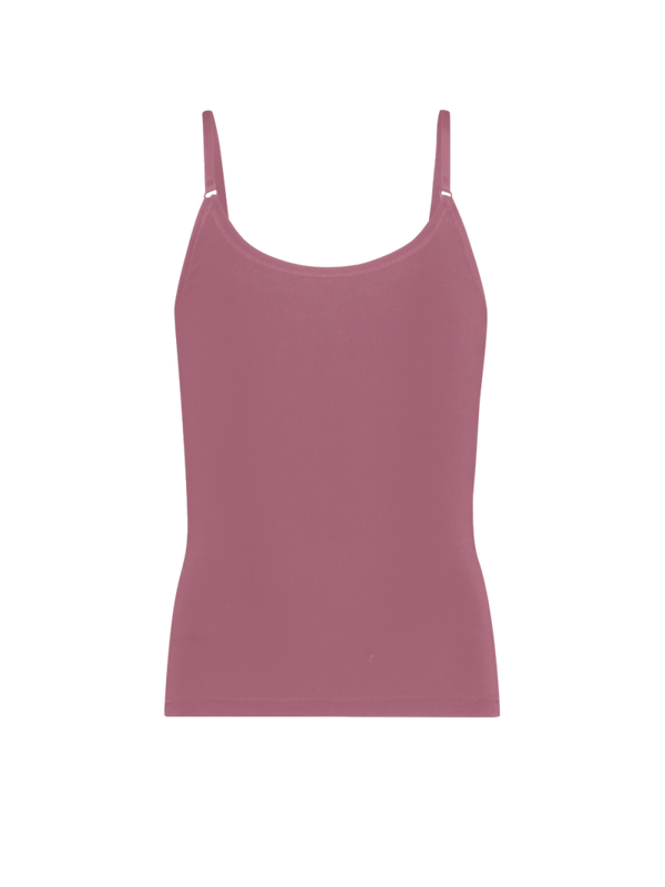 Singlet Girls singlet 1-pack Solid. Donkere Roze en Licht Roze