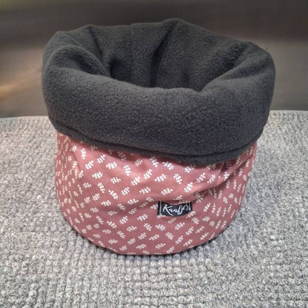 Knuffelzak: Oud Roze Takje / Antraciet