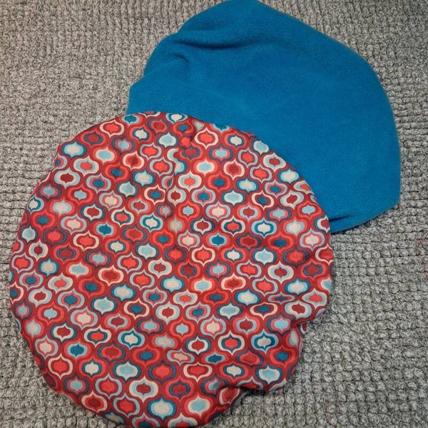 Snuggle-XL Hoesje: Rood Retro Print / Blauw