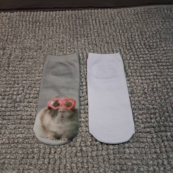Enkelsokjes, mt 38 t/m 41: Cavia met Roze Bril