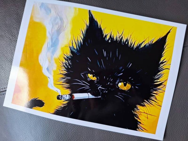 Black Cat - A4 Prints