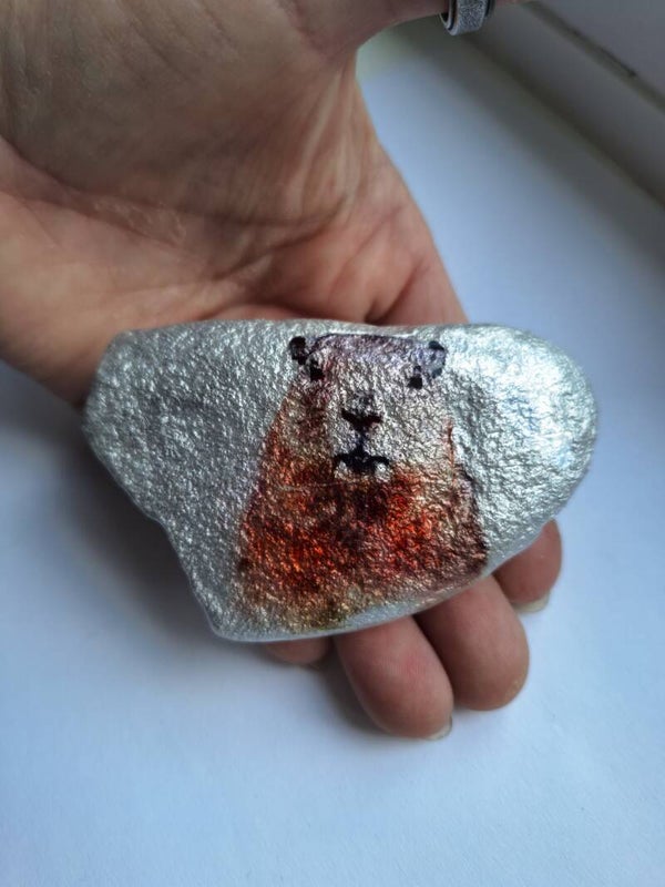 Capybara - Pebble Art