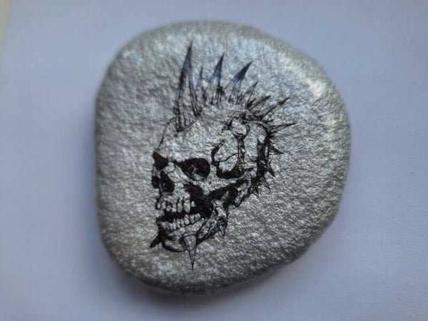 Punk 'Til I Die - Pebble Art