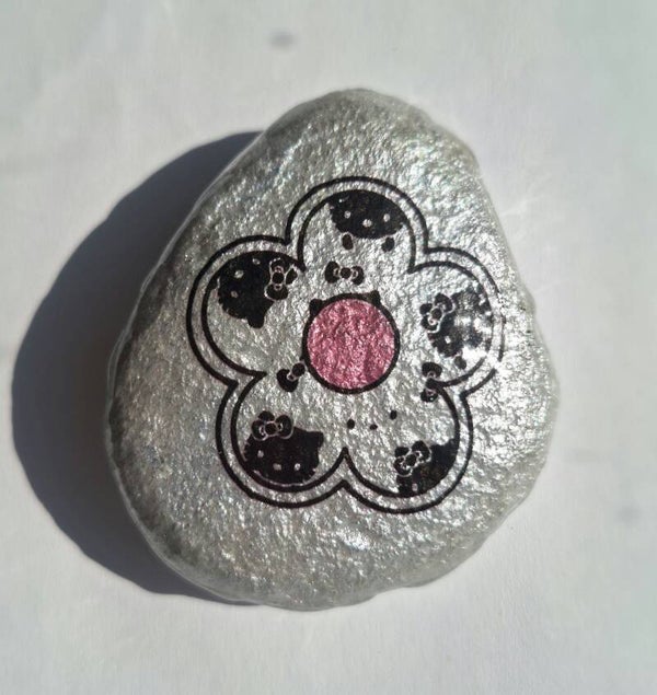 Hello Kitty Flower - Pebble Art
