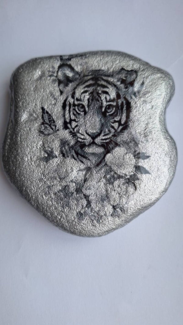 Tiger Cub - Pebble Art