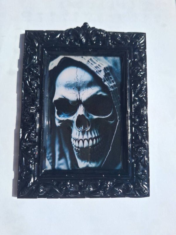 Hooded Skull Reaper Wall Filler - Resin Art