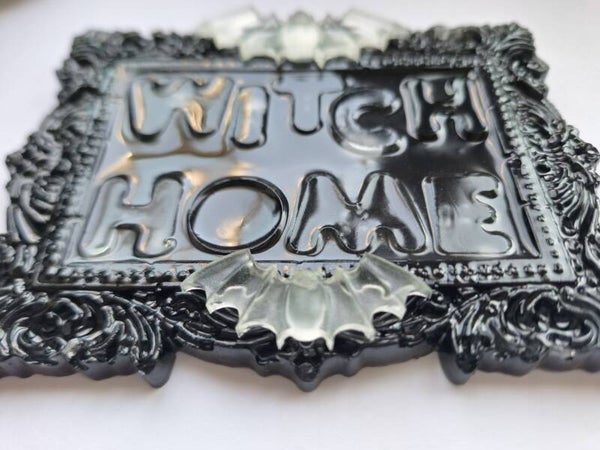 Glow In The Dark Witch Home 3D Wall Filler - Resin Art