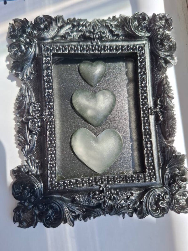 Glow In The Dark Triple Heart 3D Wall Filler - Resin Art