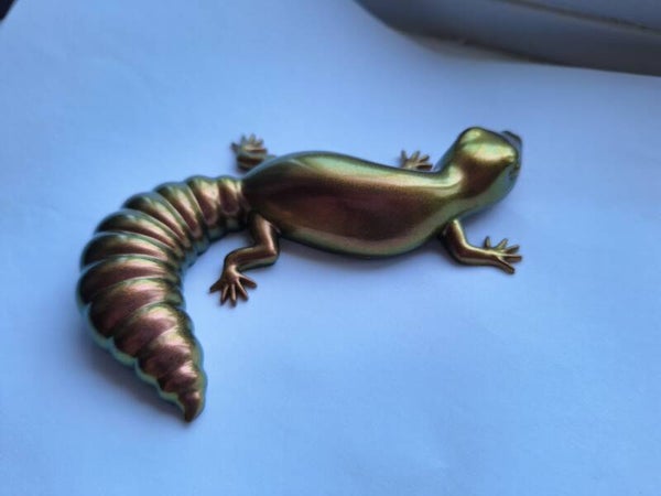 Gecko 3D Figure - Resin Art