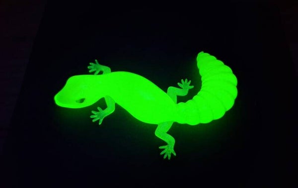 Glow In The Dark Gecko 3D Figure - Resin Art