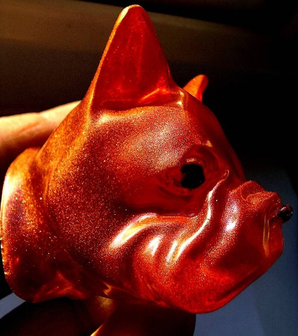 French Bulldog Head Bust 3D Magnet - Resin Art