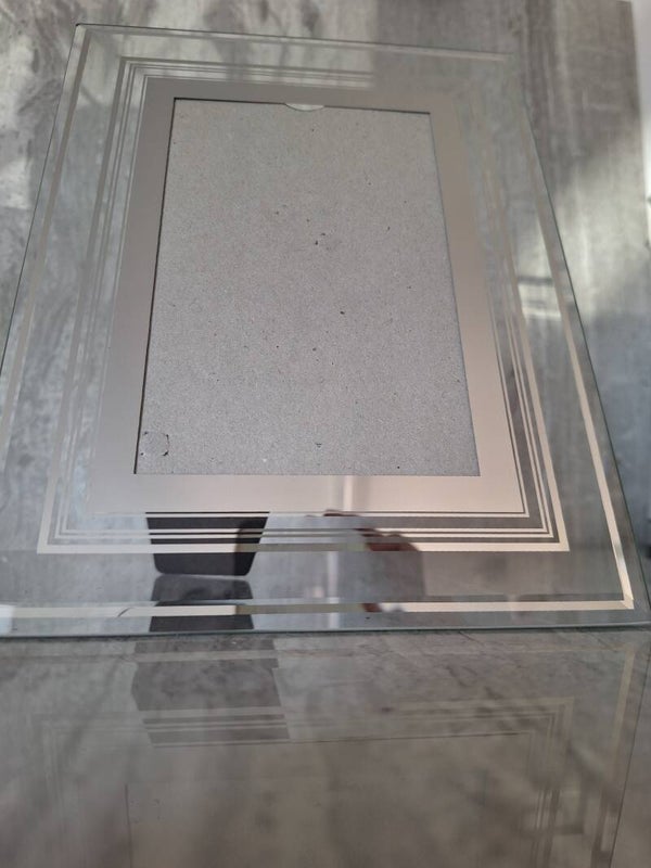 💜💜💜💜 Glass & Mirror Picture Frame - Pre-loved