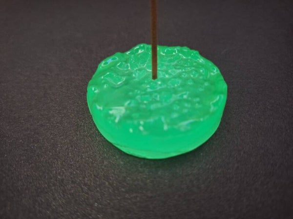 The Green Blob Incense Burner - Resin Art