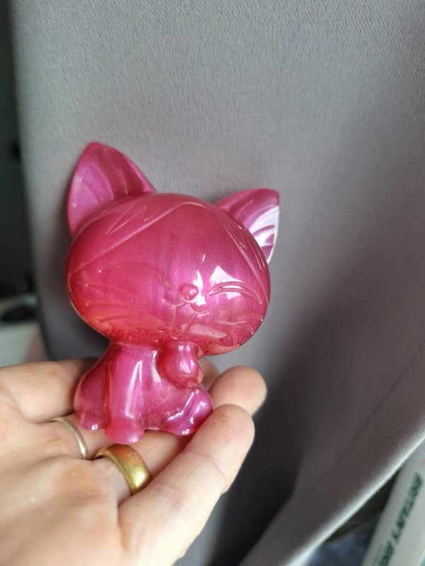 Kawaii Style Cat Figures 3D - Resin Art