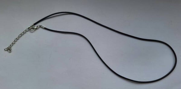 1 x Black Cord Necklace - Resin Art