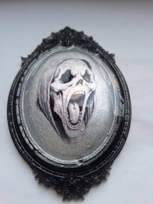 Hooded Skull Wall Filler - Resin Art