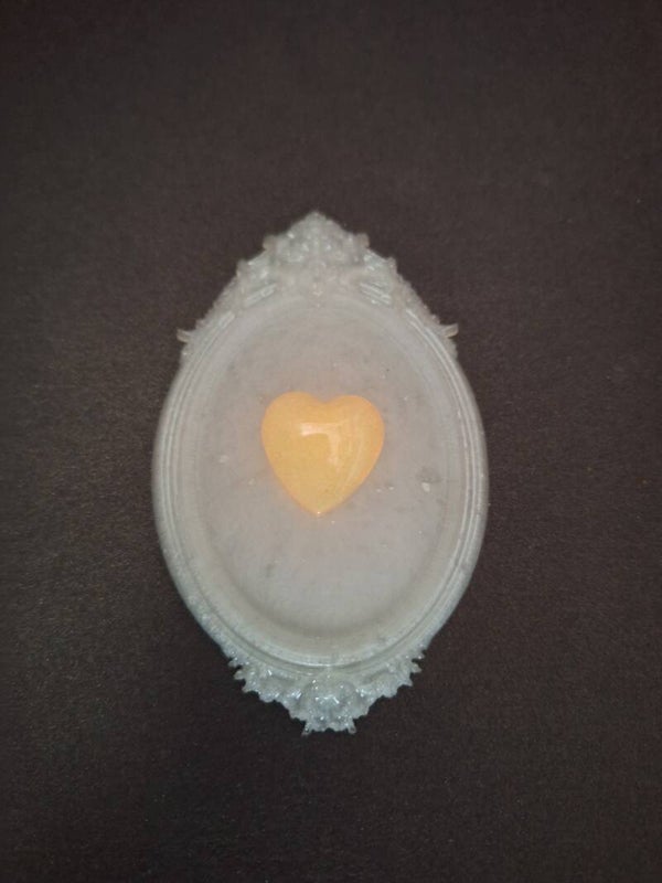 Glow In the Dark Single Heart Wall Filler - Resin Art