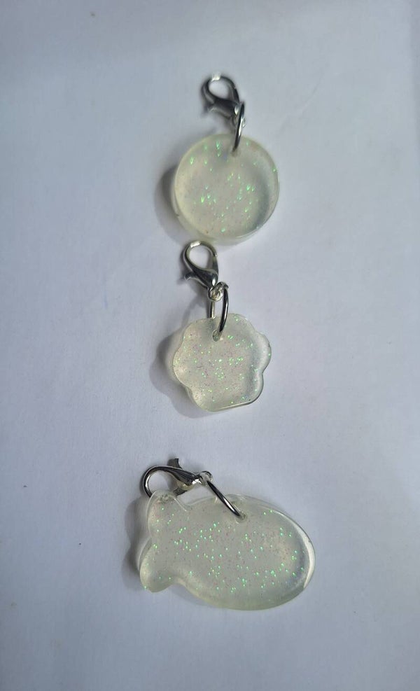 Cat Collar Charms - Resin Art
