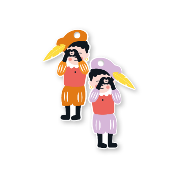 Pre-Order! Cadeaulabel - Piet (dubbelzijdig)