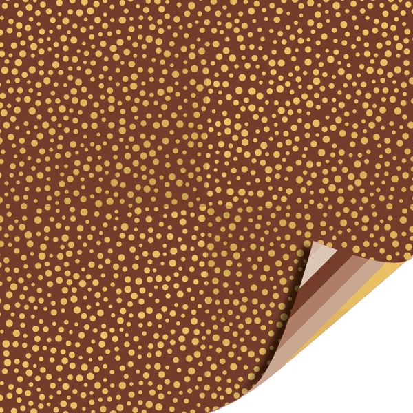 Pre-Order! Cadeaupapier - Luxury dots mokka