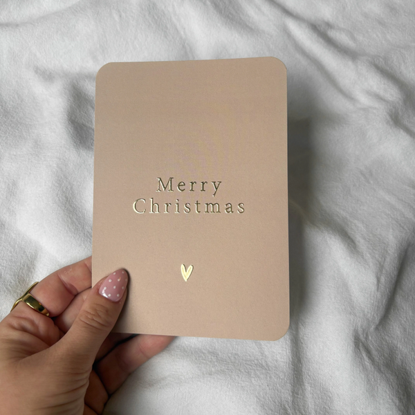 Pre-Order! Kerstkaart goudfolie - Merry Christmas
