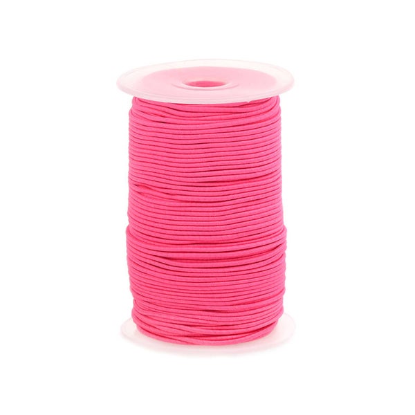 Elastiek lint - Fluor Pink