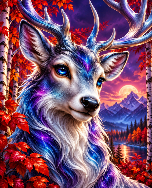 Diamond Painting"Mystic Autum Deer" 60x75 cm