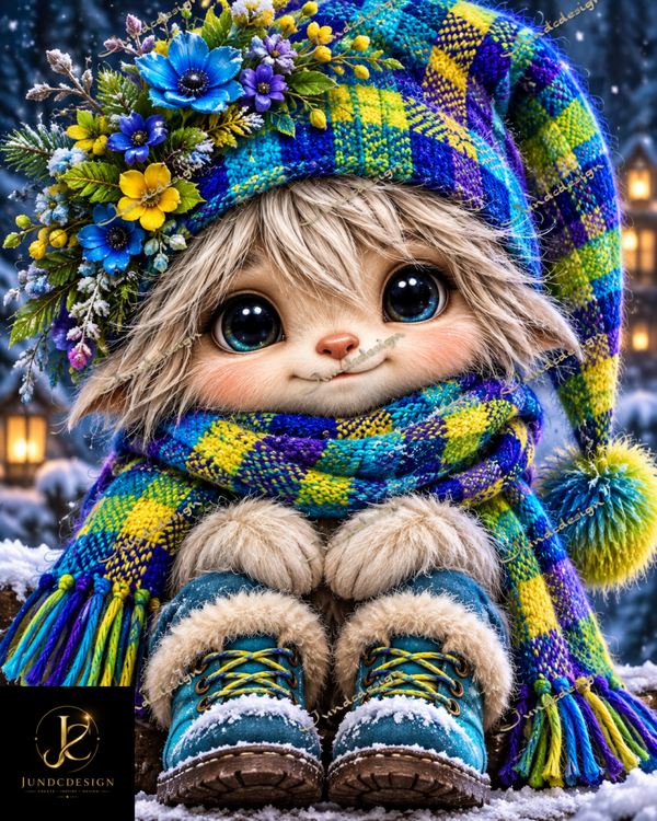 Diamond Painting“Winter Wichtel“ 60x75 cm