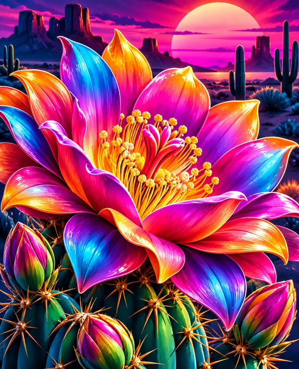 Diamond Painting"Cactus Flower" 60x75 cm