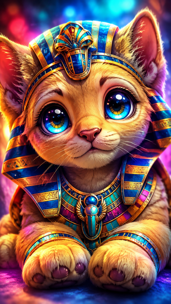 Diamond Painting „Pharao Kätzchen“