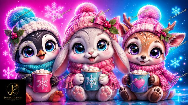 Diamond Painting „Winterzauber Trio“