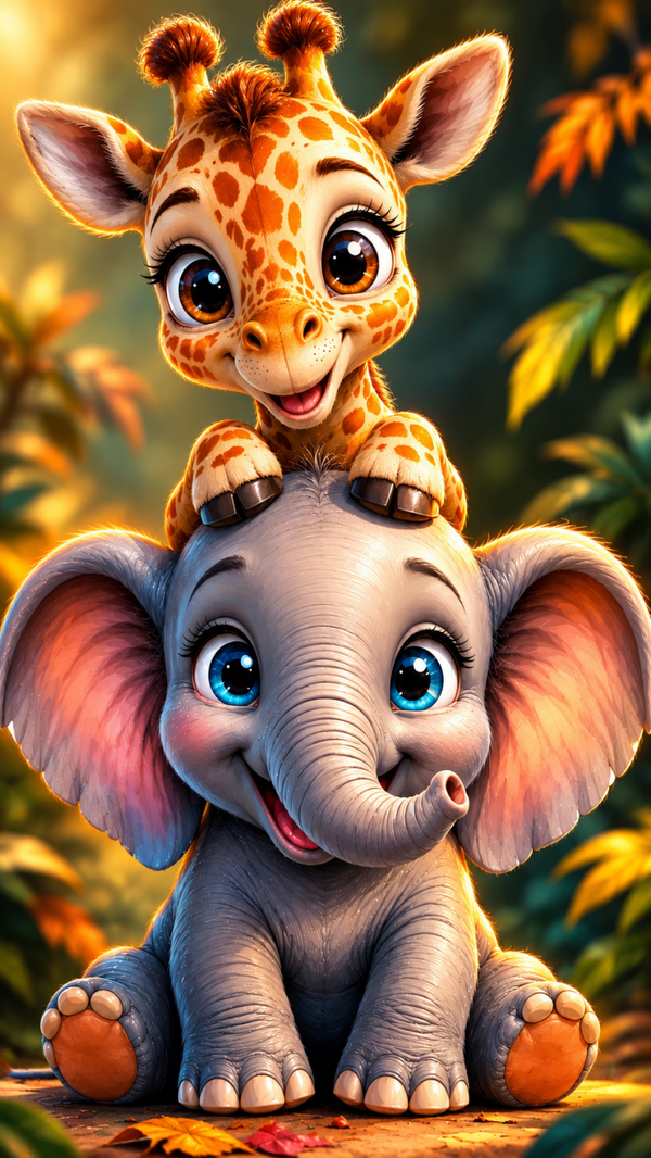 Diamond Painting“Sunshine Safari Buddies“