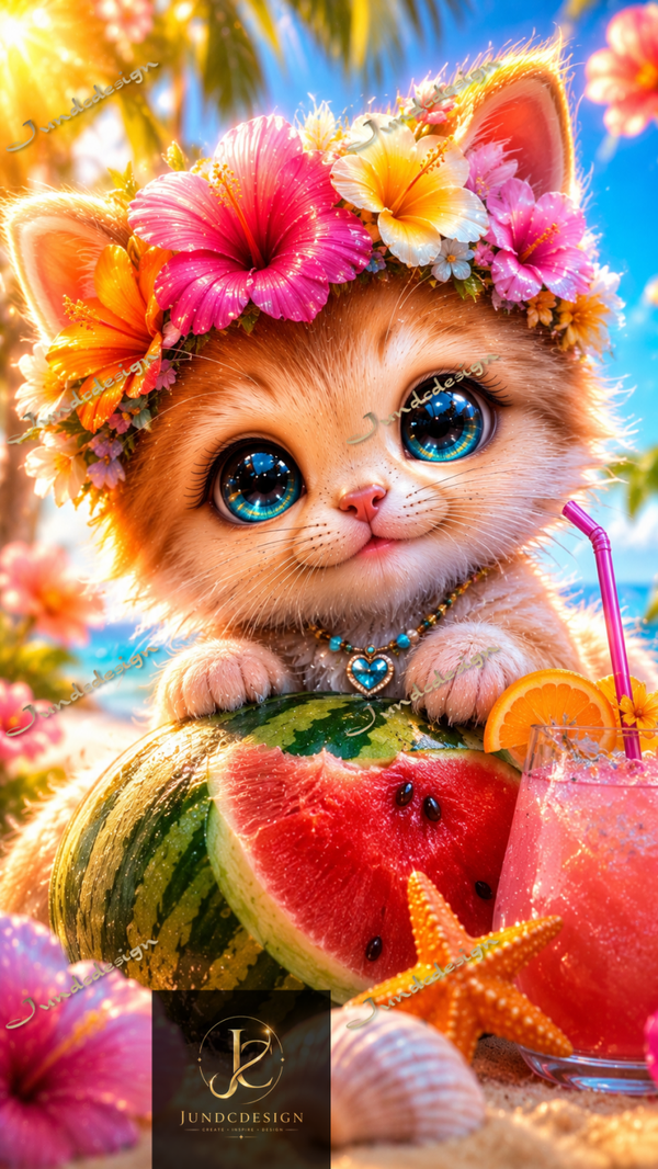 Diamond Painting „Aloha-Mieze“
