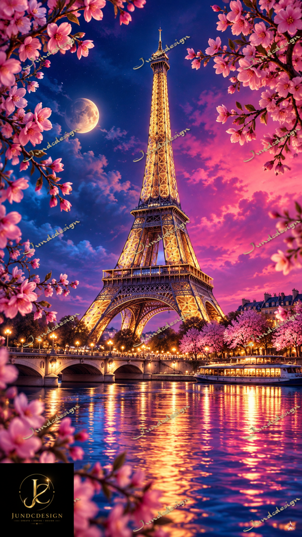Diamond Painting“Paris at Night“ 50x88 cm
