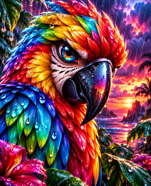 Diamond Painting"Tropical Storm" 60x75 cm