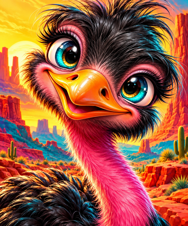 Diamond Painting"Emu Lola" 70x70 cm