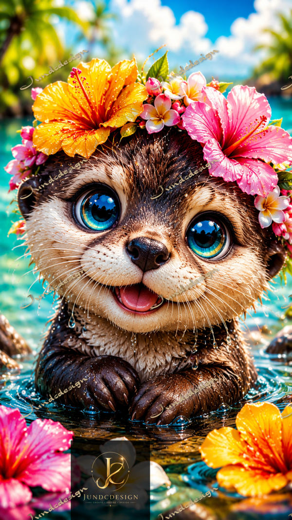 Diamond Painting „Aloha-Otterchen“